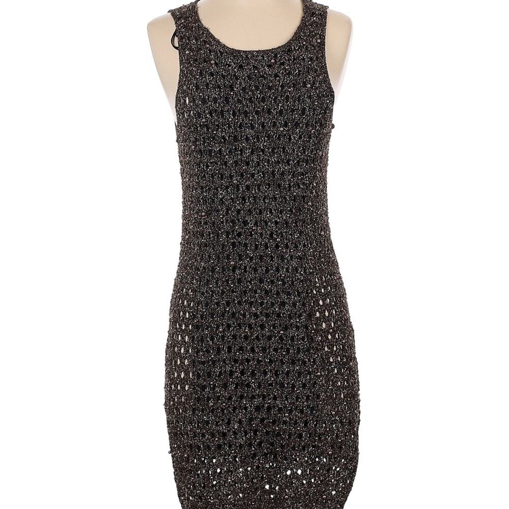 NWT House of Harlow 1960 Black Sequin Sheath Mini Dress Size Small Sz Small NEW